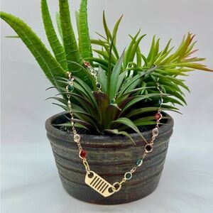 20" Gold Off-road Grille Charm Necklace for the 4x4 Enthusiasts! Unique & Fun!